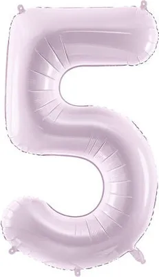Produktbild von Folienballon Zahl „5“, 72cm, lila
