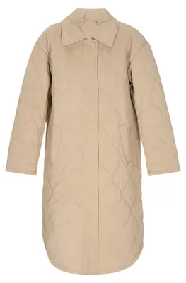 Image de Manteau pour femme SAPORTA - couleur beige clair, taille XL
