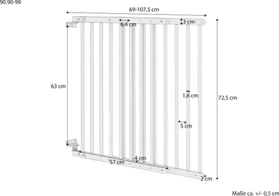 Immagine prodotto di Cancello di sicurezza/protezione delle scale per bambini 90.90-99