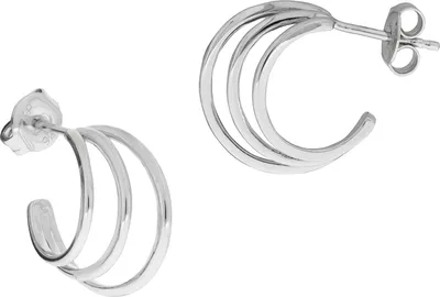 Produktbild von Zeeme Basic Ohrstecker 925/- Sterling Silber 1,6cm weiß ohne 360210184R-9