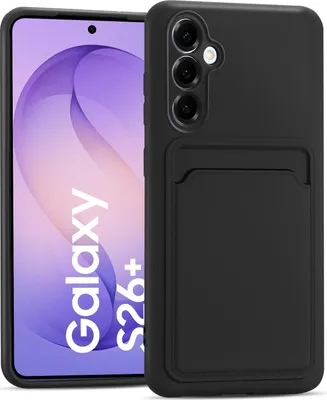 Obrázok produktu pre Puzdro na mobilný telefón Samsung Galaxy S26 Plus Silikónové ochranné puzdro s priehradkou na karty Slim Wallet Case, čierne
