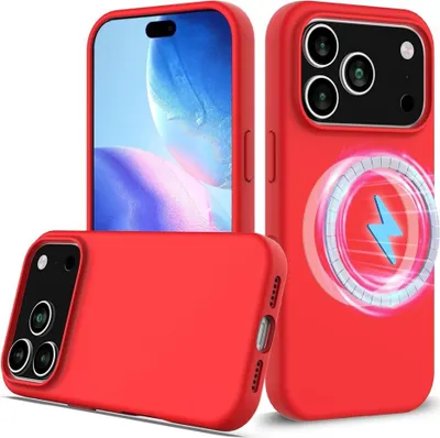 Produktbild von iPhone 17 Pro Hülle - Coverup Liquid Colour Back Cover - MagSafe Compatible - Rot