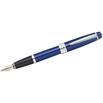 Produktbild von Cross AT0456-12MS, Blau, Kartuschenfüllsystem, Schwarz, Metall, Lack, Rundspitze