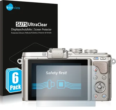 Produktbild von 6x Für Olympus PEN E-PL8 Schutzfolie Savvies Displayschutz Display Schutz Folie Klar Transparent