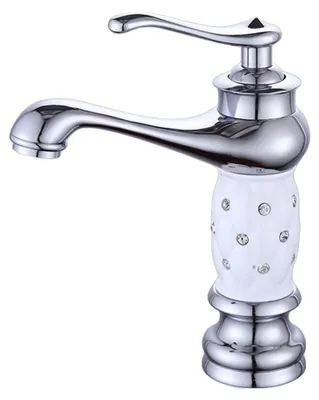 Obrázek produktu pro Baterie umyvadlová, retro design, odolné materiály, stříbrná barva