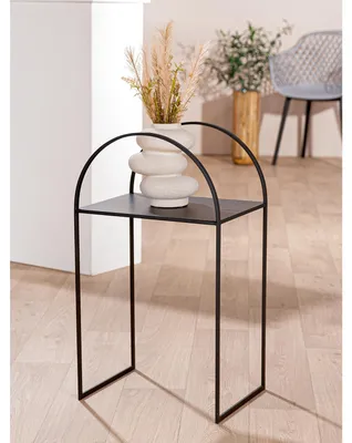 Immagine prodotto di Gilde 2er Set, Beistelltisch, "Lokko", Glas, Metall, schwarz, VE 1, L. 30 cm, B. 40 cm, H. 70 cm 74205 4063387742051