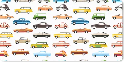 Produktbild von MuchoWow® Schreibtischunterlage Muster - Auto - Retro - Jungen - Kinder - Kind 80x40 cm - XXL Mauspad - Gaming Mauspad