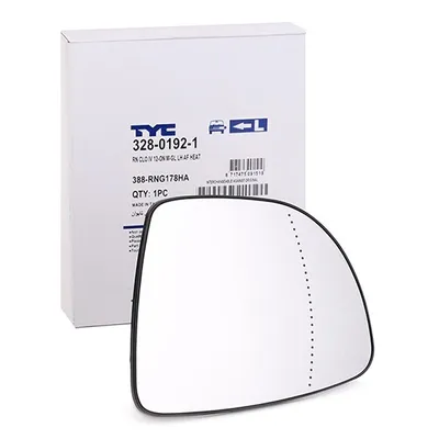 Produktbild von TYC Spiegelglas Außenspiegel Links für RENAULT Clio IV Schrägheck (BH) Asphärisch Beheizbar 328-0192-1