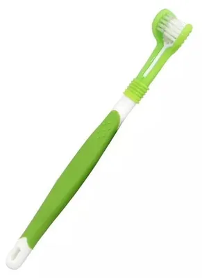 Produktbild von Surtep Animals Dreiköpfige Hundezahnbürste 17 cm