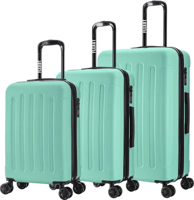 Image de Flexot® F-3045 |  Set de 3 valises | avec extension en V | Vert menthe