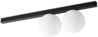 Produktbild von Zeitgenössische Deckenleuchte Binomio Metall Schwarz 2 Lucig9 4W 3000K Ip20
