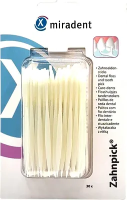Obrázek produktu pro Miradent Párátka na zubní nitě 30 ks