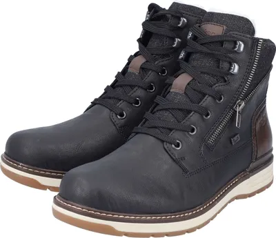 Immagine prodotto di Rieker stivale da uomo con lacci e zip decorativa 39440, misura:44 EU, colore:Nero