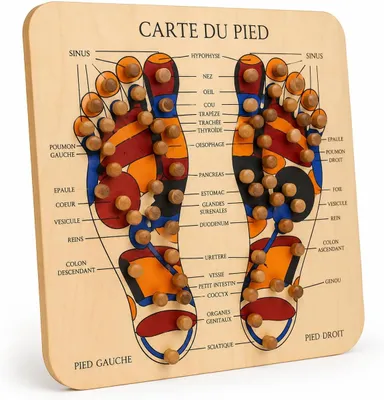 Produktbild von Holzbrett für Fußmassage, Reflexzonentherapie/Akupressur