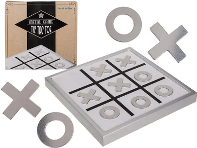 Produktbild von Metall-Spiel, Tic Tac Toe, ca. 24,5 x 24,5 cm