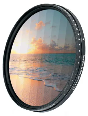 Produktbild von JJC Variabler ND-Filter 82 mm (ND2 - ND2000) Neutraldichte-Kamerafilter mit 18-lagiger Beschichtung, optisches HD-Glas für DSLR-Kamera, Landschaftsfotografie