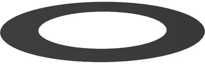 Produktbild von Jeremias Ofenrohr Wandrosette 55mm | Schwarz | Ø130mm