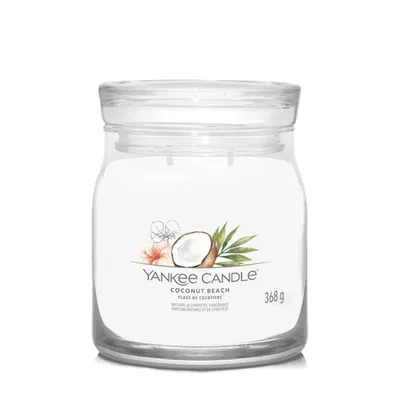 Immagine prodotto di Yankee Candle Candela media profumata - con 2 stoppini - Coconut Beach - 11 cm / ø 9 cm