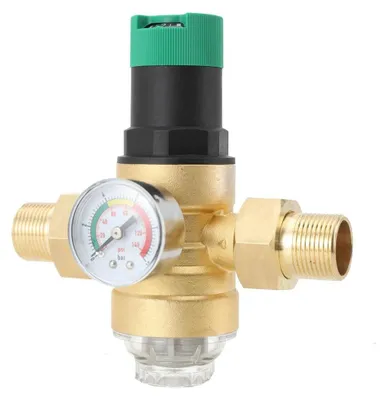 Produktbild von Wasserdruckregler - Druckminderer DN20 - Mit Manometer - Siebfilter - Gewinde 1,9 cm