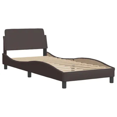 Obrázek produktu pro Rám postele Dover tmavě hnědá 90 x 190 cm textil