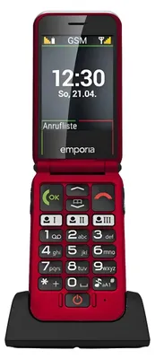 Produktbild von Emporia emporiaJOY (V228), LTE/4G, (V3), Großtastenklapphandy, red