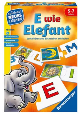 Produktbild von Ravensburger Spielend Neues Lernen Buchstabenspiel E wie Elefant 24951