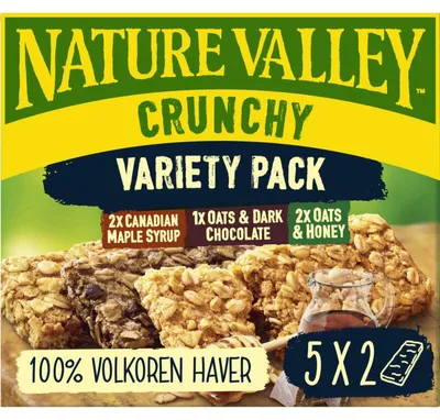 Produktbild von Nature Valley Crunchy Müsliriegel Variety Pack 210g – Gesunder Snack