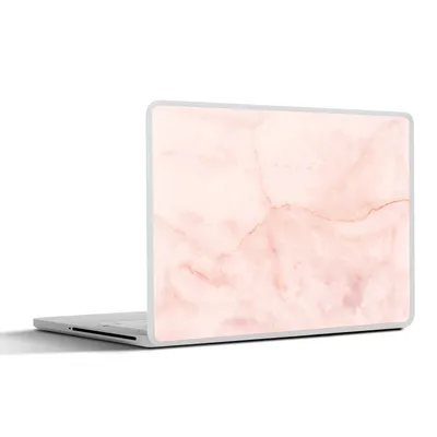 Produktbild von MuchoWow® Laptop Aufkleber Sticker Cover Marmor - Rosa - Linie 40x30 cm - Laptop Dekoration - Selbstklebend