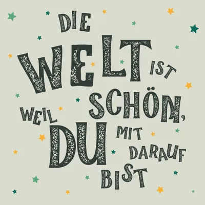 Produktbild von Servietten 33x33 cm - Die Welt