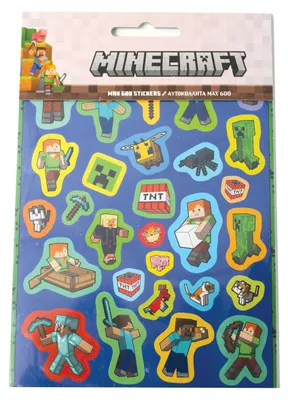 Image de Carnet d'autocollants Minecraft - 600 autocollants