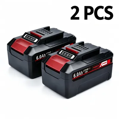 Obrázek produktu pro 2× Náhradní baterie Einhell 18V 6,0 Ah Li-Ion, kompatibilní s Power X-Change PXC, PXC1830, 4511501
