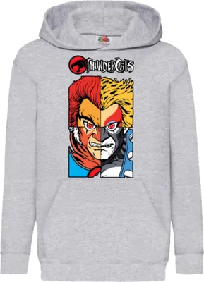 Produktbild von Kinder Kapuzenpullover Thundercats 02, 7-8 Jahr - 128 / Grau