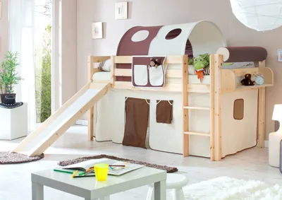 Produktbild von Rutschbett "Manuel" Kiefer Natur Classic (Beige-Braun)