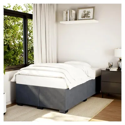 Produktbild von Bettgestell Dunkelgrau 120x190 cm Samt