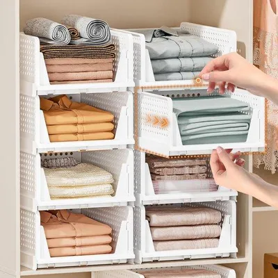 Obrázek produktu pro 5 skládacích organizérů do skříně, 5 l, do ložnice, kuchyně, koupelny
