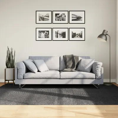 Produktbild von "2026 Promotion" Moderne Teppich IZA Kurzflor Skandi-Stil Anthrazit 160x230 cm - Designerteppiche CC22775