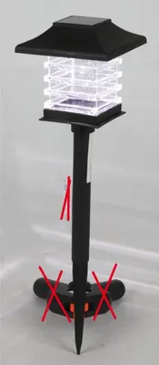 Image de Lampe solaire de jardin Lampe LED Éclairage Lumière Décoration Piquet de terre Pot de terre