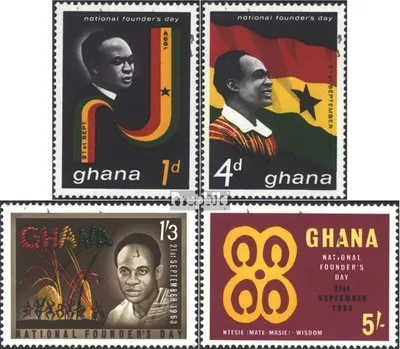 Produktbild von Briefmarken Ghana 1963 Mi 153-156 (kompl.Ausg.) postfrisch Kwame Nkrumah