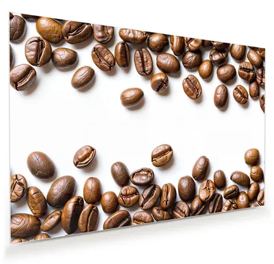Produktbild von Glasbild 45x30cm in XXL für Wohnzimmer, Schlafzimmer Motiv Kaffeebohnen