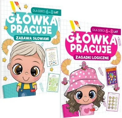 Immagine prodotto di Dragon Główka Pracuje: Zabawa Słowami i Zagadki Logiczne dla Dzieci