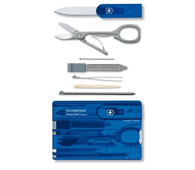 Produktbild von Victorinox SWISSCARD blau transparent