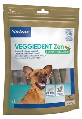 Produktbild von VIRBAC Veggiedent Zen XS - Hundeleckerli - 114g