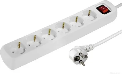 Produktbild von Steckdosenleiste 6-fach mit An- und Ausschalter- 1.5m Stecker