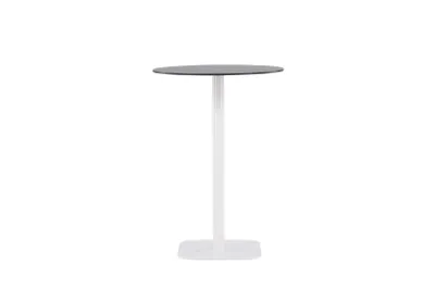 Image de Milano table de jardin table de bar Ø70 blanc.