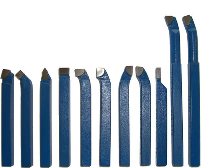 Produktbild von PAULIMOT Drehmeißel-Set 11-teilig mit Hartmetallplatten P30, DIN4976, 6 x 6 mm