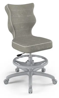 Produktbild von Jugend-Wachstumsstuhl Ergonomischer Schreibtischstuhl Für Körpergrösse 159-188 Cm, Petit Grau Visto 03, Mit Fussstütze