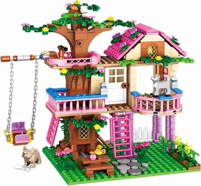 Produktbild von 504 Teile Dream Tree House Friends Bauset Konstruktionsspielzeug Geschenke für Erwachsene