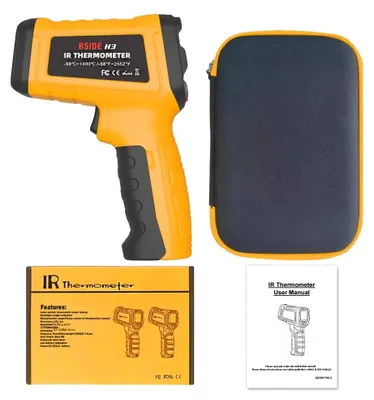 Produktbild von Infrarot-Thermometer, Digitales LCD-Display, Messbereich -50 bis 1400°C, H3