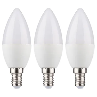 Produktbild von 3 x Müller-Licht LED Leuchtmittel Kerzen 4,9W = 40W E14 matt 470lm warmweiß 2700K 180°