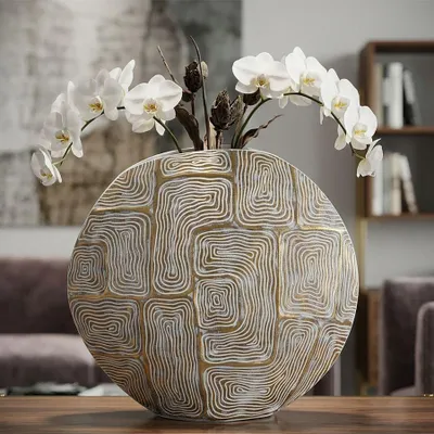 Immagine prodotto di Vaso Mauro Ferretti, modello Eklipsen, dimensioni 36x11x34,5 cm, colore bianco